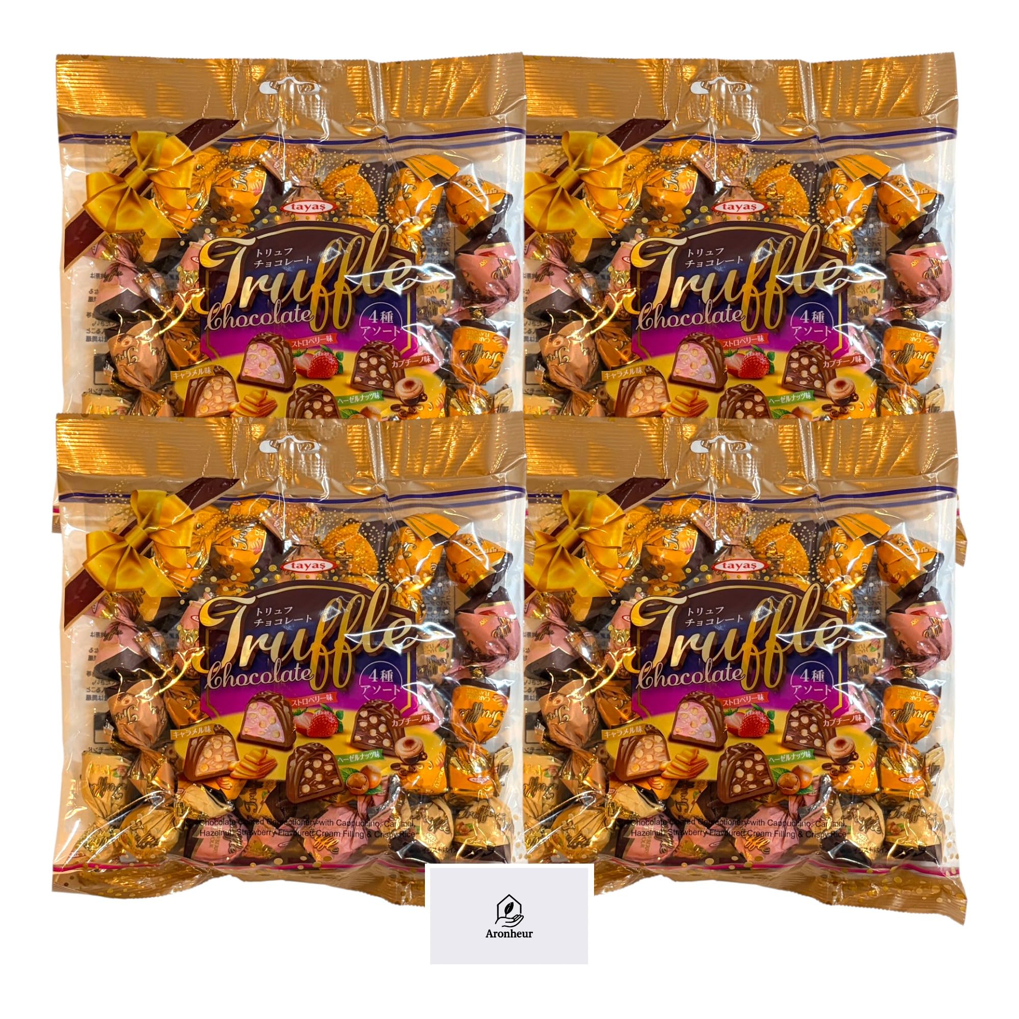 Amazon.co.jp: トリュフチョコレート 4種アソート (カプチーノ
